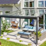 Terrassendach Premium 4x4 anthrazit Echtlas