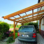 Carport mit Acryl Wellplatten