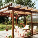 Pergola mit PVC Wellplatten