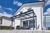 
                                            Terrassendach Premium 4x3m anthrazit PC klar freistehend
                                    