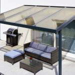 Terrassendach Premium Acryl bronce