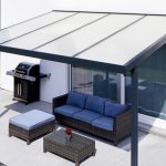 Terrassendach Premium Acryl Klima blue