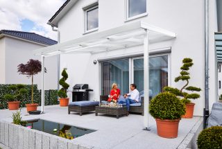 Terrassendach Premium 4x3 m weiß