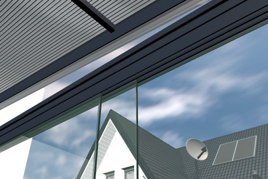 
                                                            Glasschiebewand Detail Führung oben
                                                    